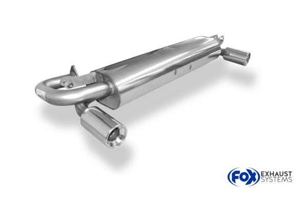 Endschalldämpfer quer Ausgang rechts/links - 1x90 Typ 13 rechts/links passend für: Toyota MR2 W2